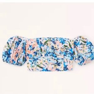 Abercrombie Off-The-Shoulder Poplin Set Top